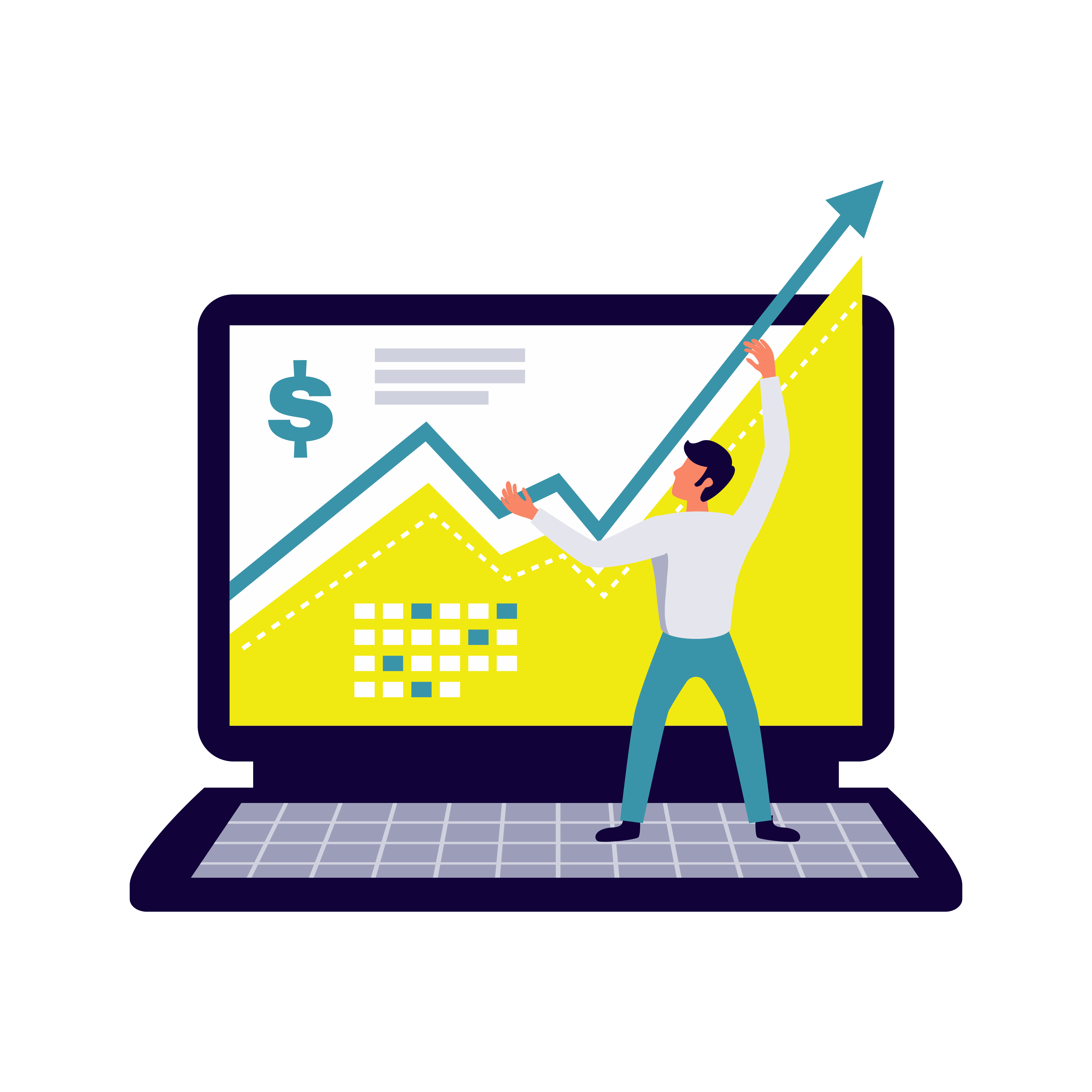 Digital marketer tracking campaign growth on analytics dashboard — services by the best digital marketing company in Kochi